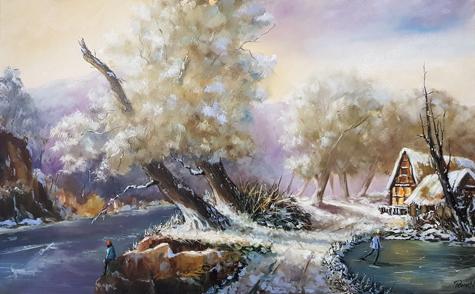 Téli álom-50x80-olaj-vaszon